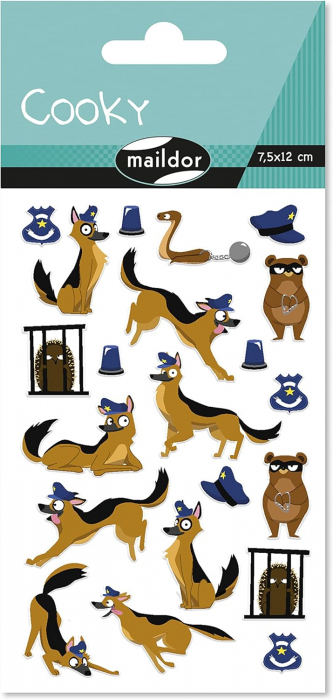 CF STICKER 3D COOKY 7.5*12CM MAILDOR POLICE CY150C [1]
