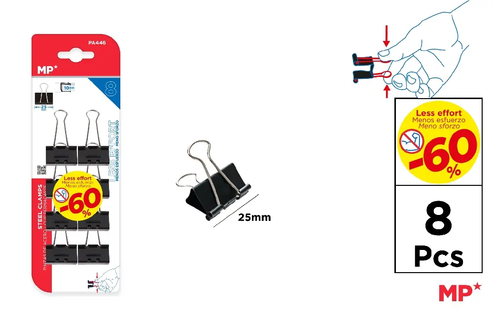 CLIPS HARTIE EFFORT LESS IPB 25MM 8/SET PA446 [1]