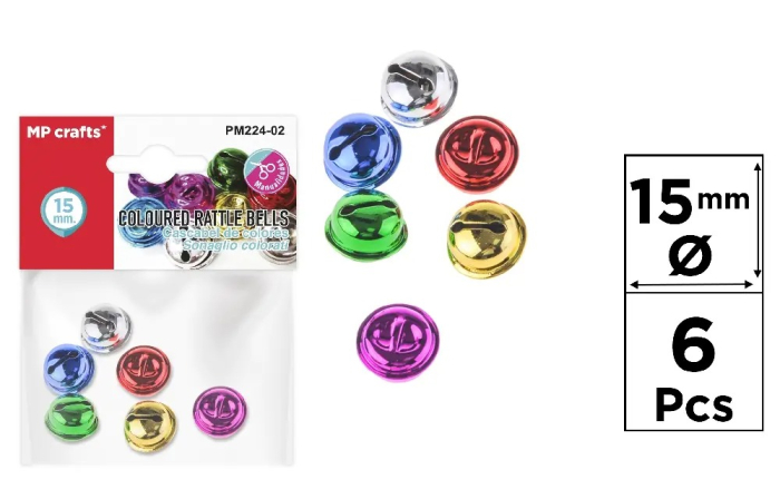 CLOPOTEL METAL DECOR IPB 15MM COLOR 6/SET PM224-02 [1]