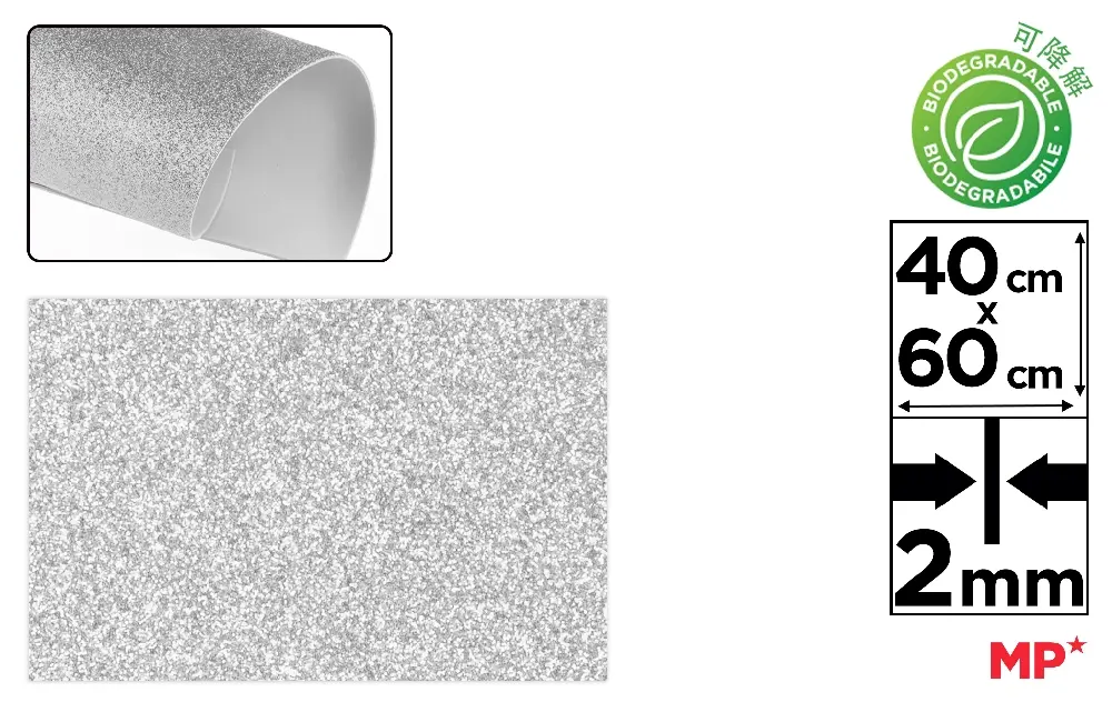 COALA GUMATA GLITTER IPB 40*60CM BIODEGRADABILA ALB  PN595-01 [1]