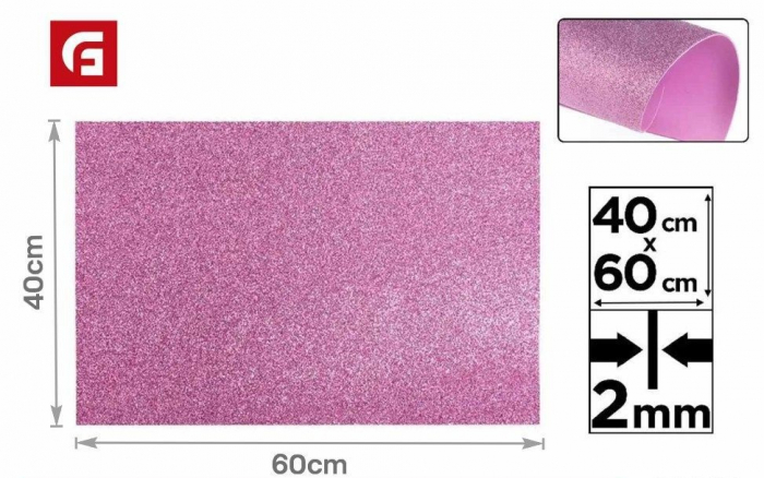 COALA GUMATA GLITTER IPB 40*60CM BIODEGRADABILA LILIAC  PN595-08 [1]