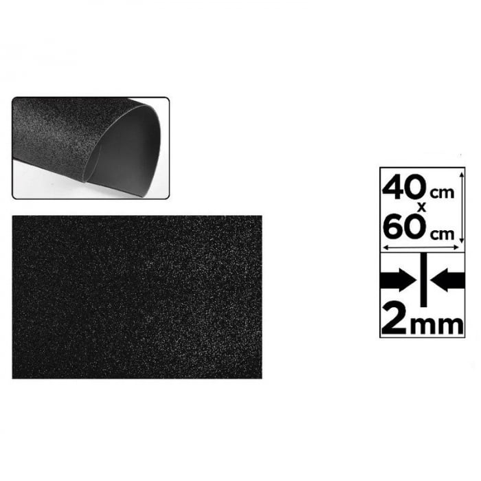 COALA GUMATA GLITTER IPB 40*60CM BIODEGRADABILA NEGRU PN595-18 [1]