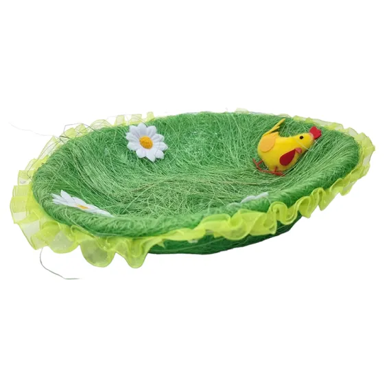 COS DECORATIV PASTE CU SISAL SI DECORATIUNI 24*7 CM [2]