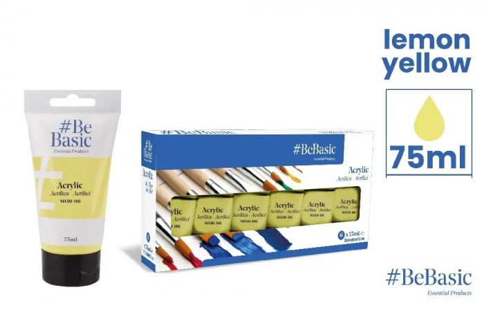 CULORI ACRILICE BeBasic SATIN 75ML GALBEN LAMAIE S050-06 [1]