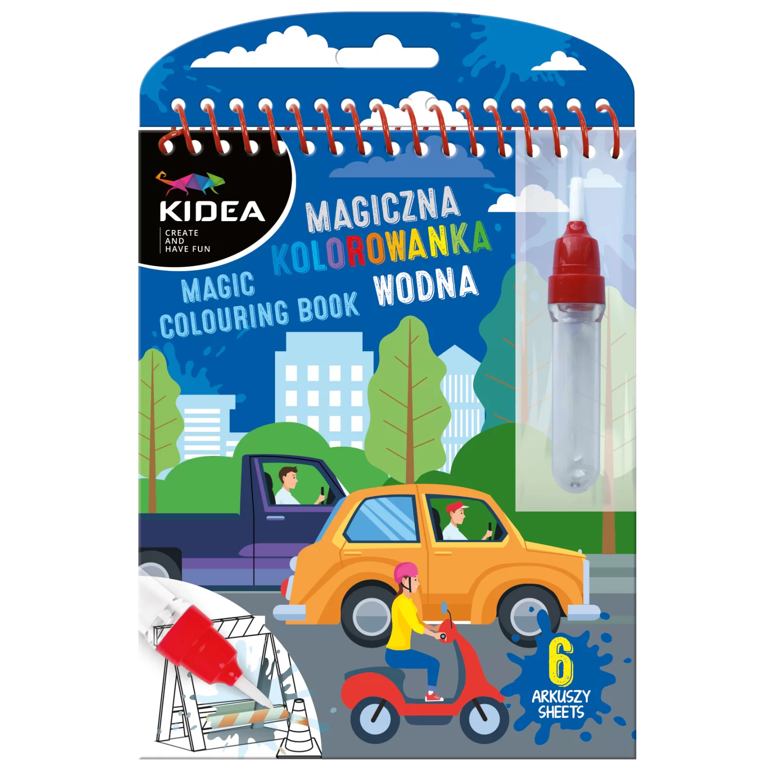 DE CARTE DE COLORAT CU MARKER MAGIC PENTRU DESEN IN APA MASINA  KIDEA MWKWNKA [1]