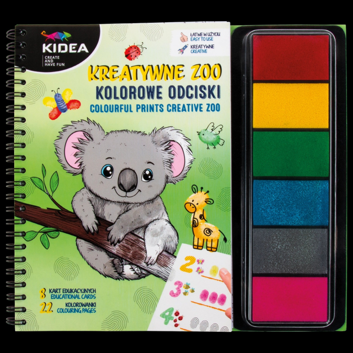 CARTE PENTRU ACTIVITATI EDUCATIVE - PICTURA PENTRU DEGETE ZOO KIDEA KODZKA [1]