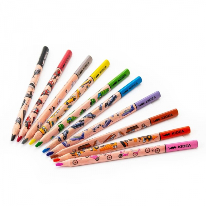 DE CREIOANE COLOR TRIUNGHIULARE 10/SET JUMBO THICK KIDEA KTJP10KKA [2]