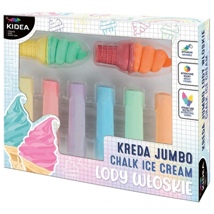 DE CRETA JUMBO KIDEA 6 CULORI INTENSE, INGHETATA ITALIANA KRJLW8KA [1]
