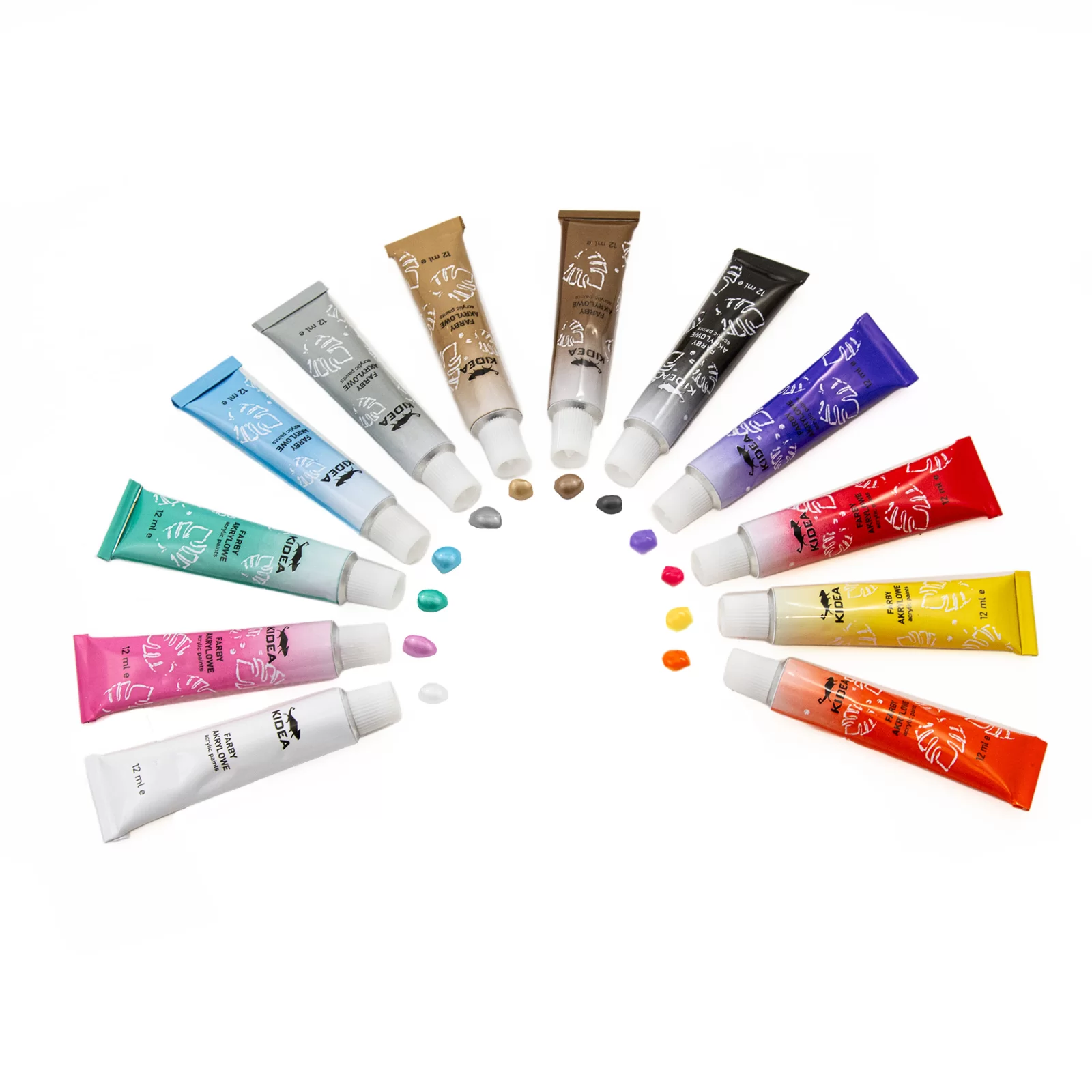 DE CULORI ACRILICE METALICE 12ML 12/SET KIDEA FAAM12KA [2]