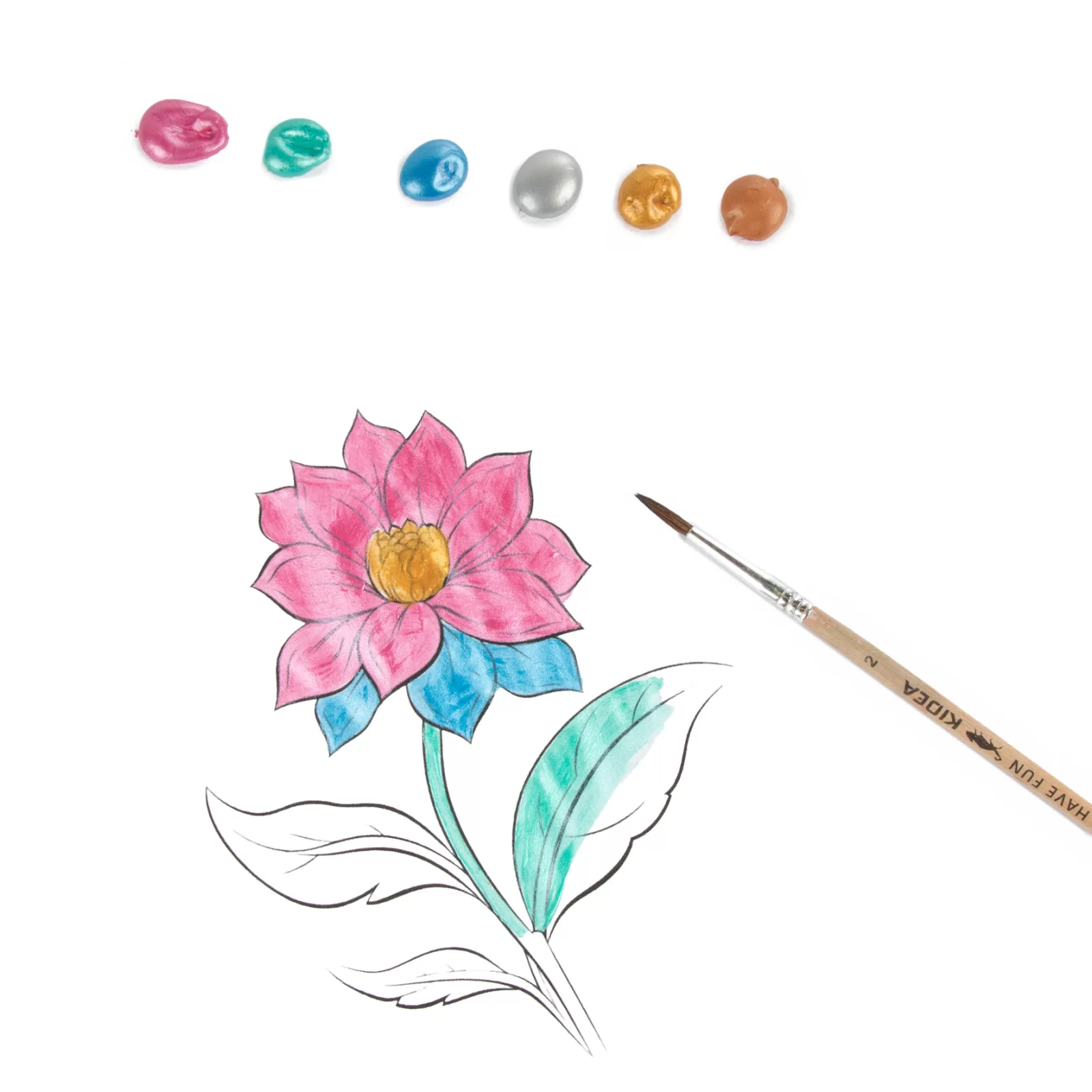 DE CULORI ACRILICE METALICE 12ML 12/SET KIDEA FAAM12KA [4]