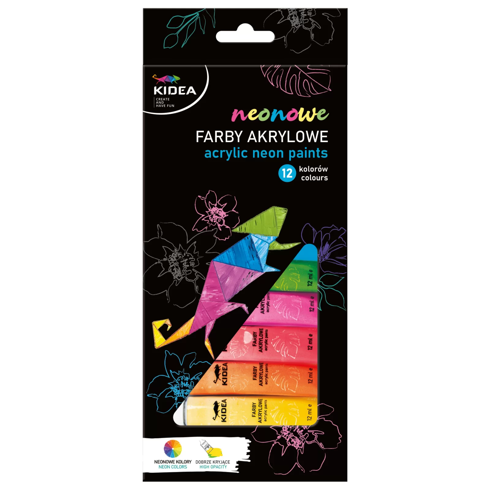 DE CULORI ACRILICE NEON 12ML 12/SET KIDEA FAAN12KA [1]