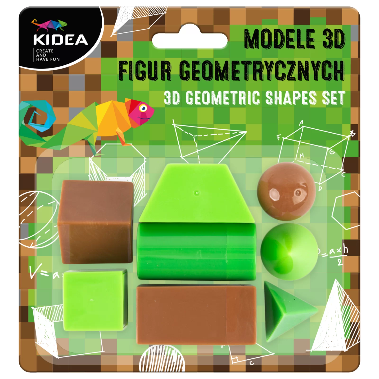 DE FIGURI GEOMETRICE 3D 8/SET PIXEL KIDEA M3DFGBKA [1]