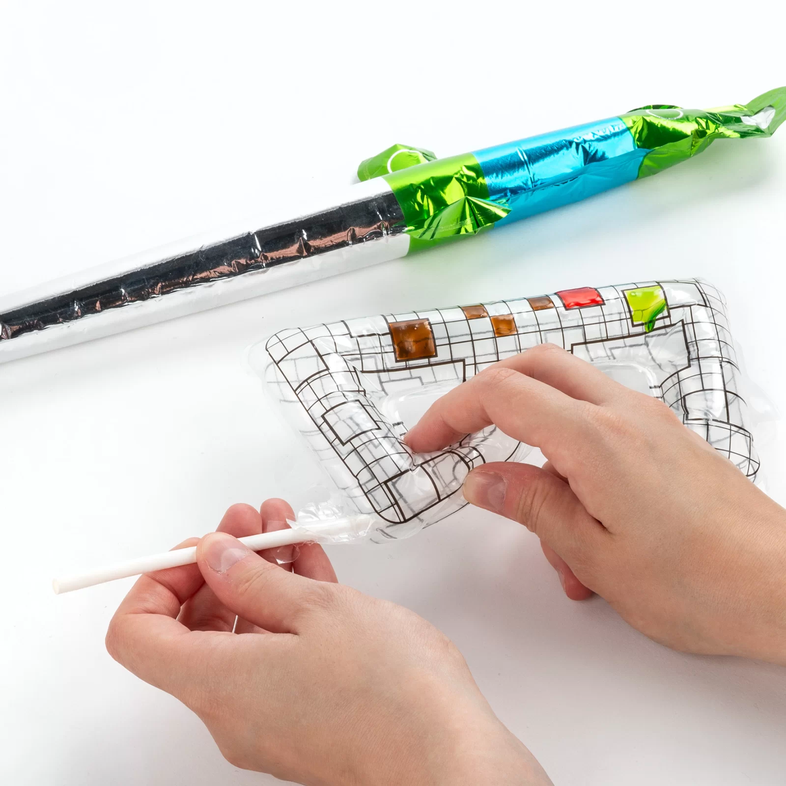 JOC 3D BLOWART, MASCA DE COLORAT SI SABIE 36CM, GONFLABILE, KIDEA ZBAGKA [7]