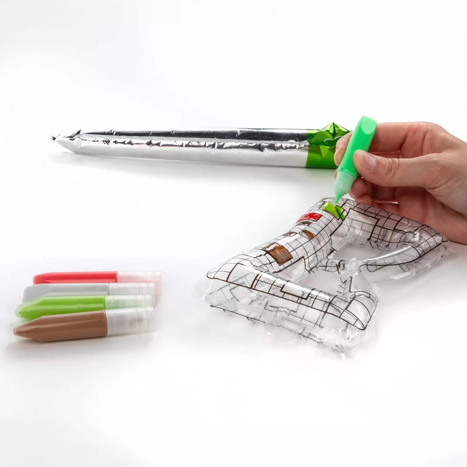 JOC 3D BLOWART, MASCA DE COLORAT SI SABIE 36CM, GONFLABILE, KIDEA ZBAGKA [5]