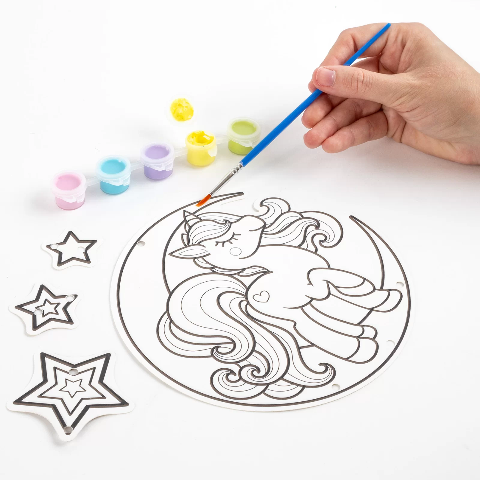 KIT CREATIV CLOPOTEI DE VANT, UNICORNI, STRALUCESC LA INTUNERIC KIDEA MDWSCKA [5]