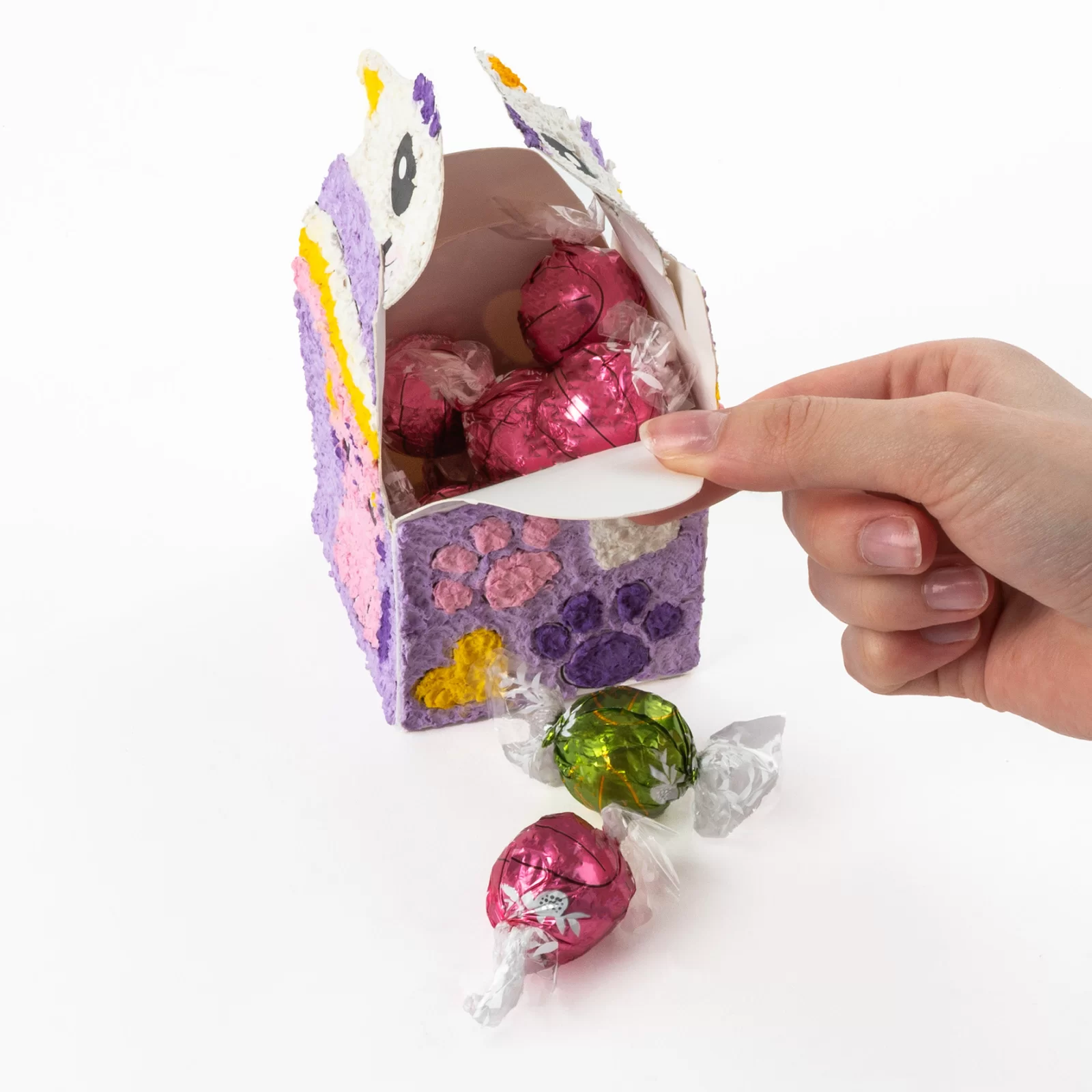 KIT CREATIV CUTIUTA PE NUMERE, PISICUTA, PAPIER MACHE KIDEA KNSZKKA [6]