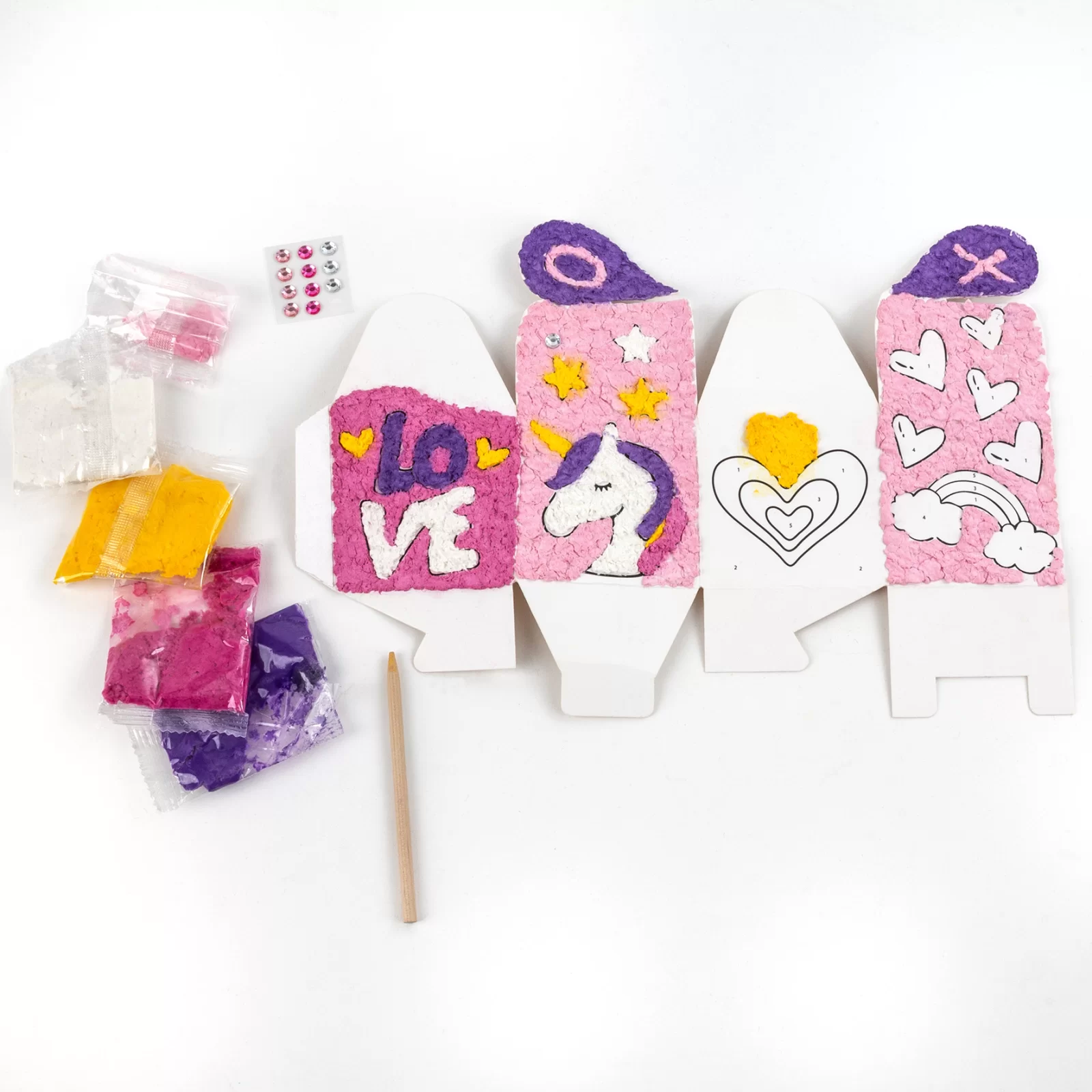 KIT CREATIV CUTIUTA PE NUMERE, UNICORN, PAPIER MACHE KIDEA KNSZSKA [2]