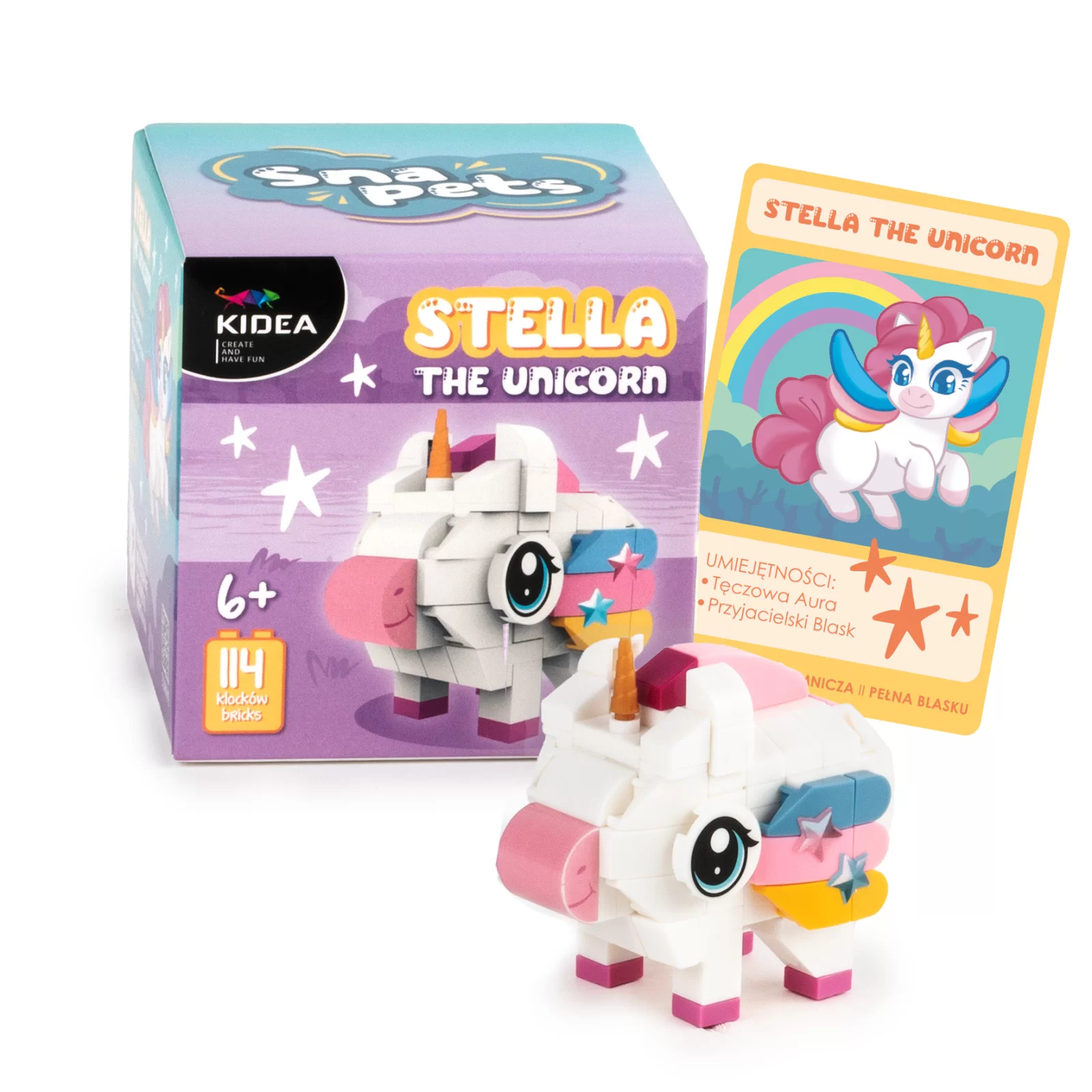 KIT CUBURI DE CONSTRUIT 114 PIESE UNICORN SNAPETS KIDEA KLSJEBKA [1]