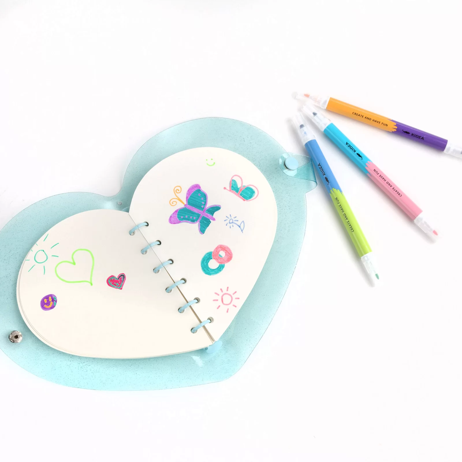 DE MARKER EVIDENTIATOR 2 CAPETE 10 CULORI PASTEL KIDEA MW10KKA [6]