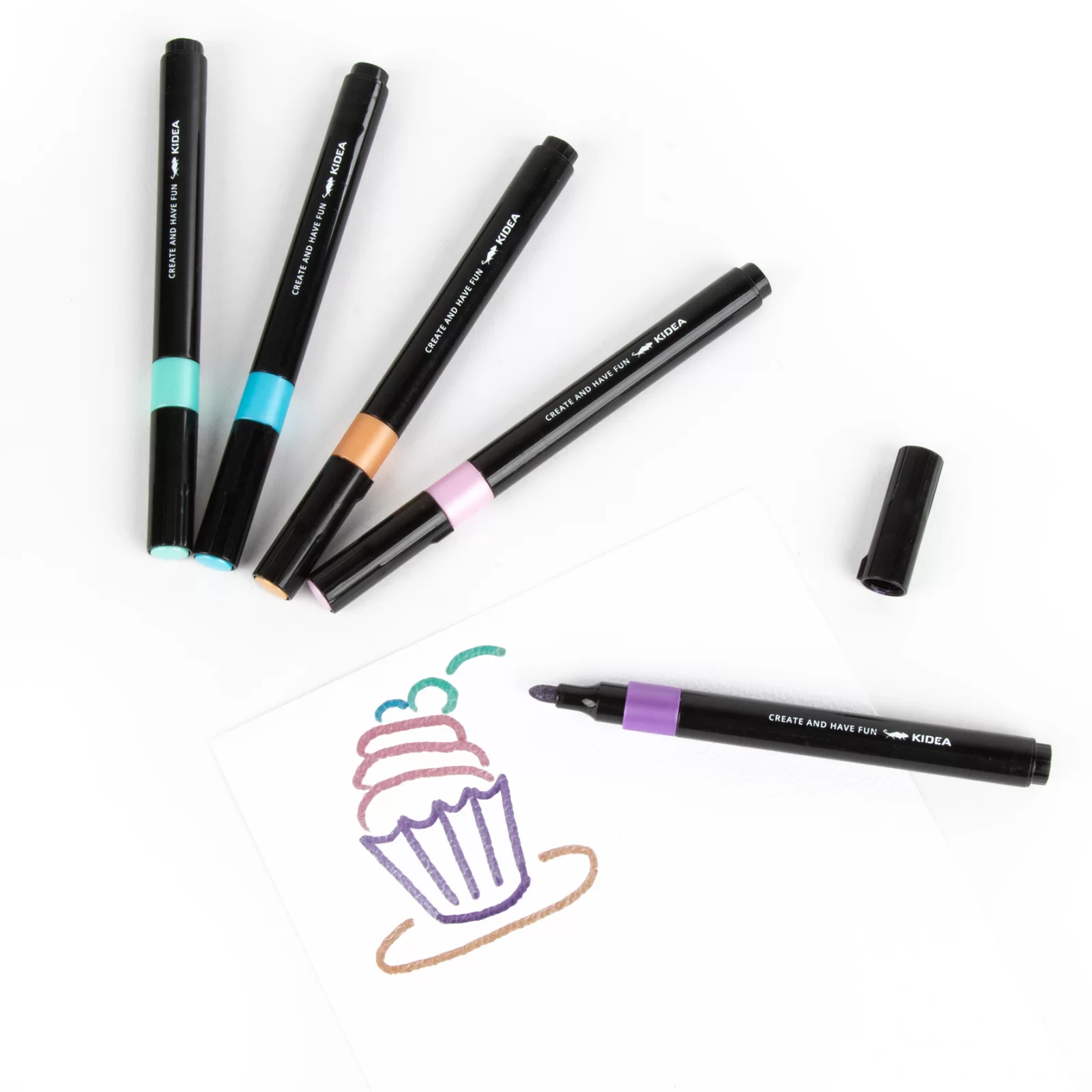 DE MARKERE 5 CULORI/SET METALICE KIDEA MMA5KA [2]