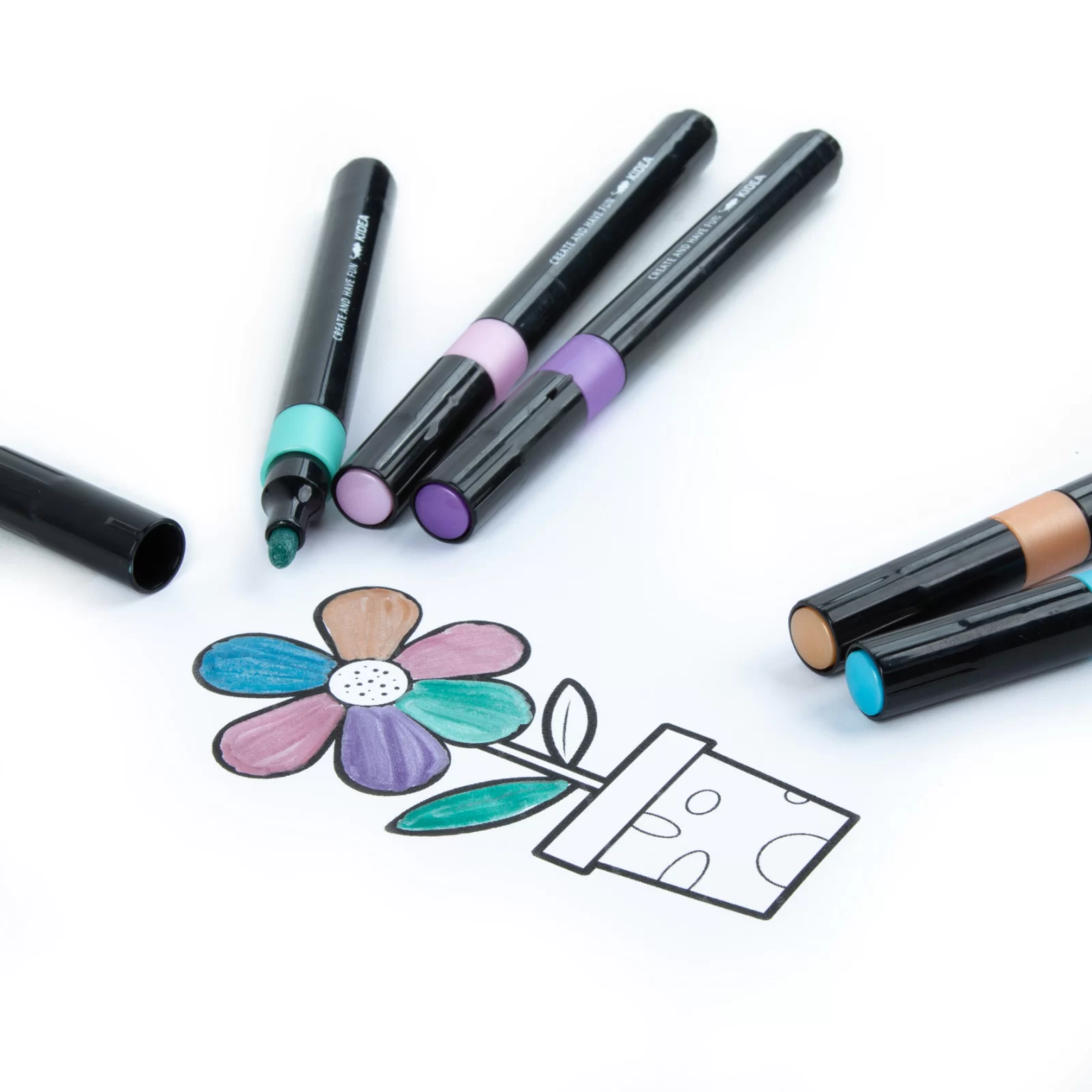 DE MARKERE 5 CULORI/SET METALICE KIDEA MMA5KA [4]