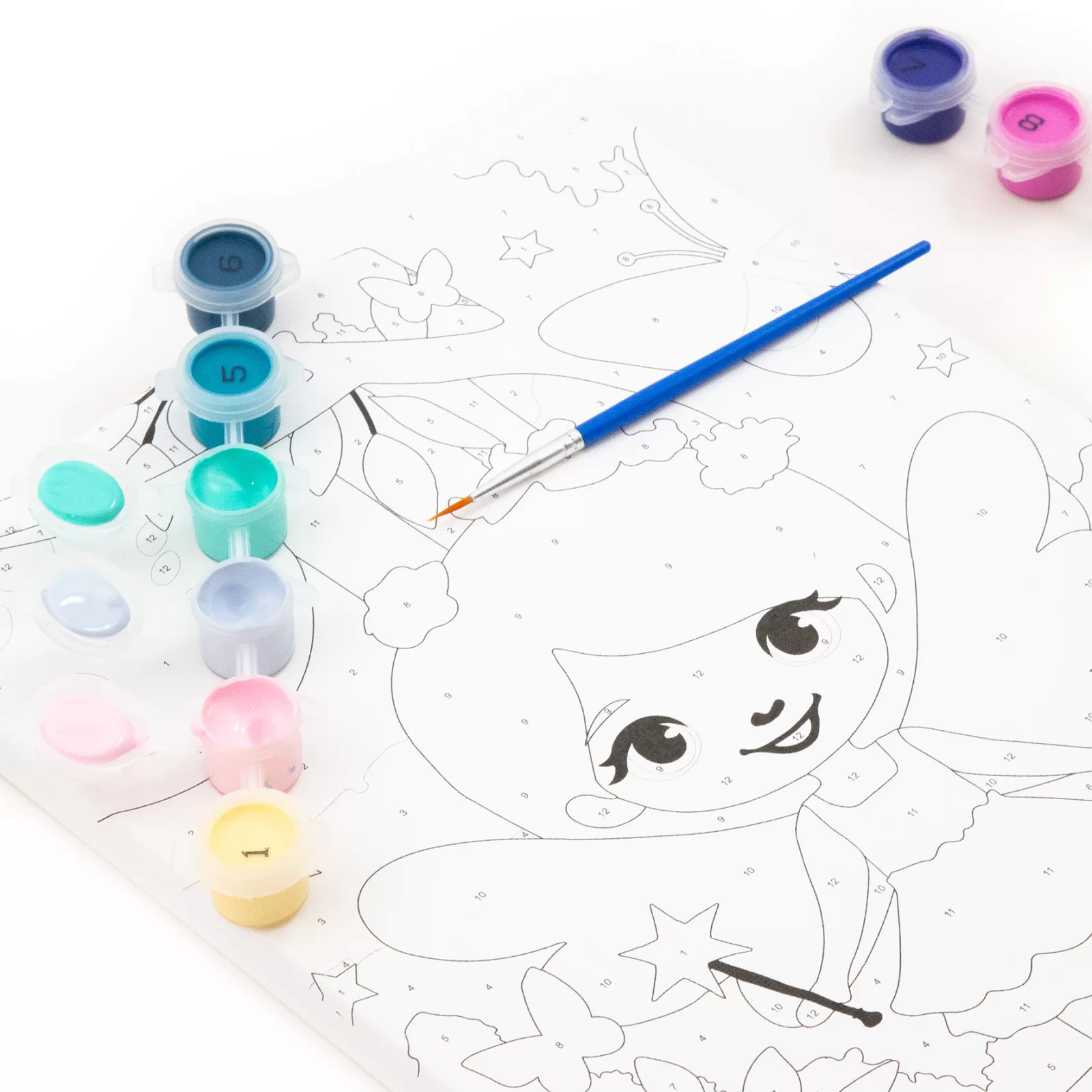 DE SET PICTURA PE NUMERE 30x20CM CU PENSULA, ZANA KIDEA OMNMAKA [3]