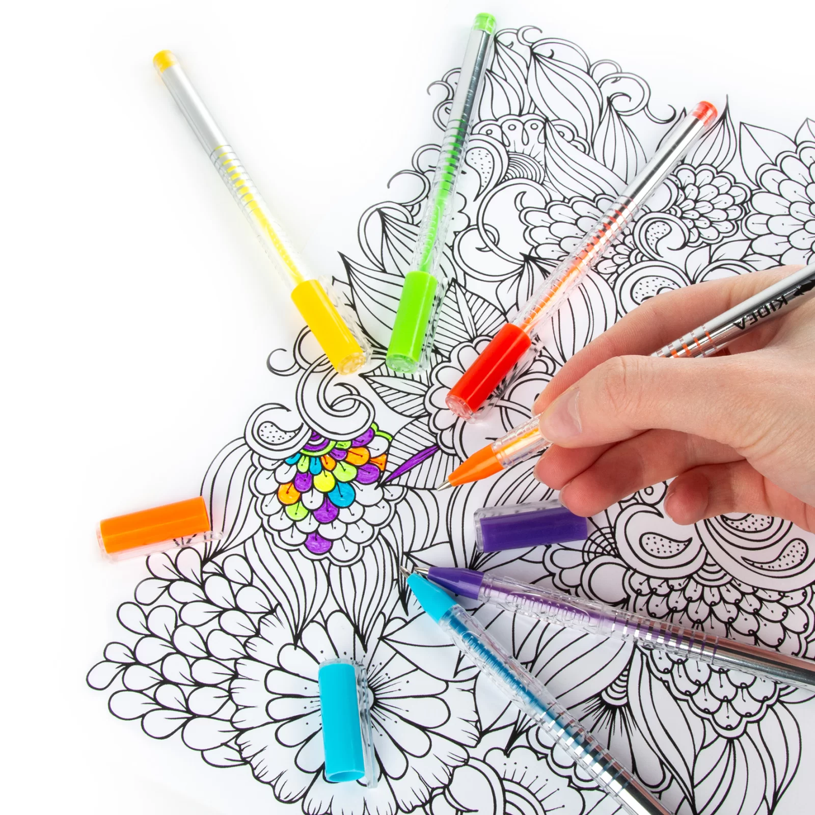 DE PIX GEL CULORI FLUO 12/SET KIDEA DZFA12KA [5]