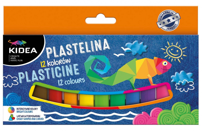DE PLASTILINA 12 CULORI KIDEA P12KKA [1]