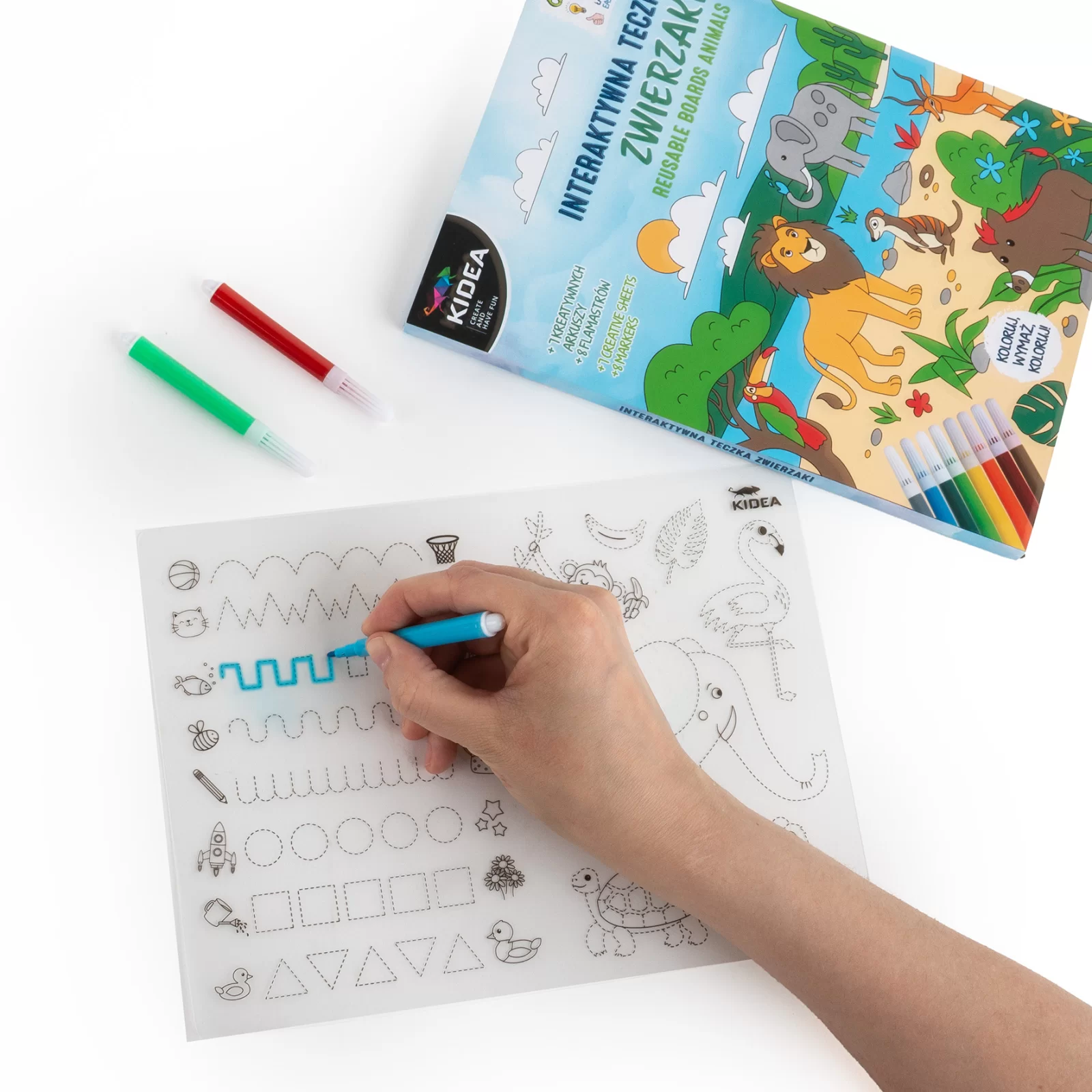 PORTOFOLIUL MICULUI ARTIST, SABLOANE + 6 CARIOCI, ANIMALE, KIDEA ITUZKA [3]