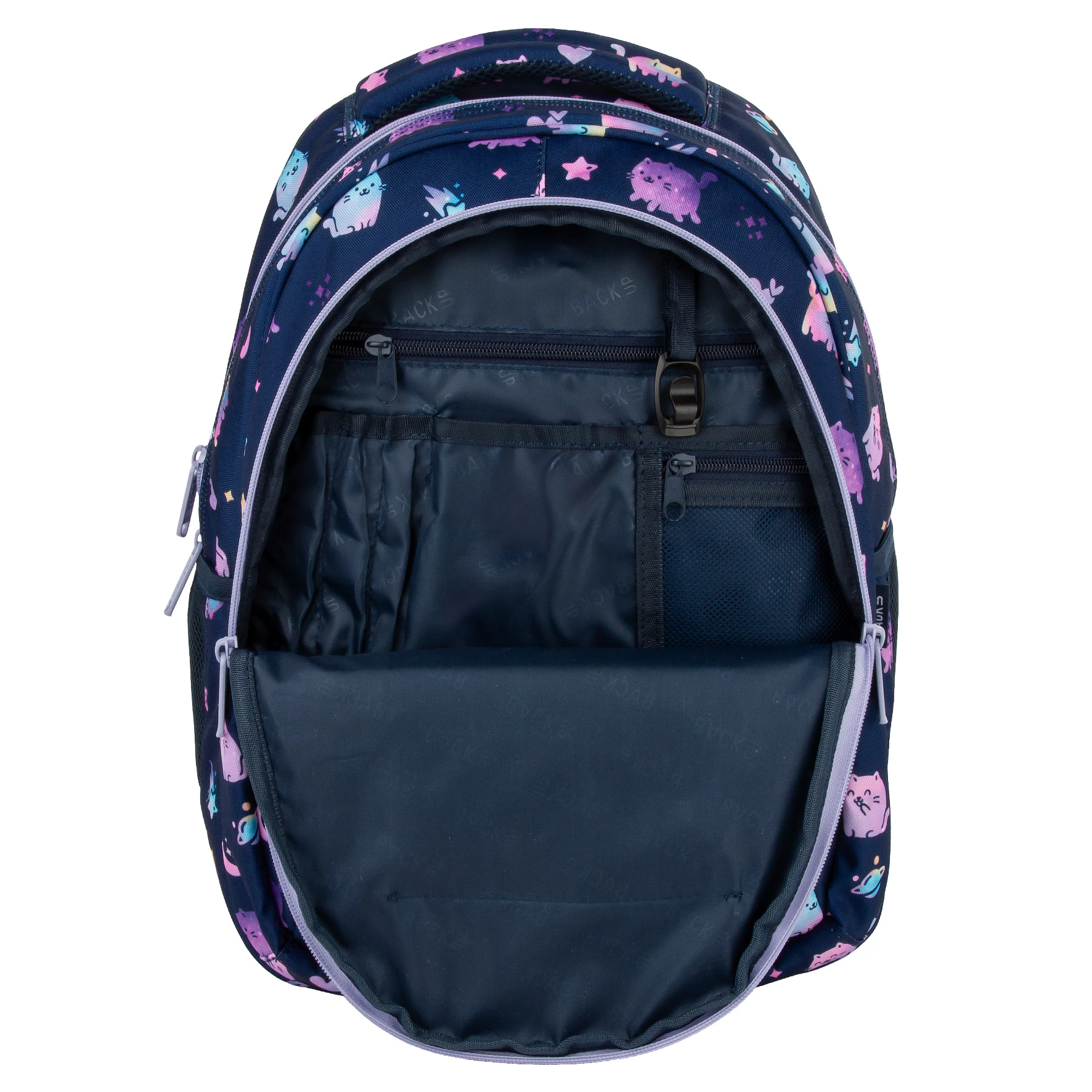 DE RUCSAC SCOLAR BACKUP 3 COMPARTIMENTE VIOLET KITTENS PLB7O25 [7]