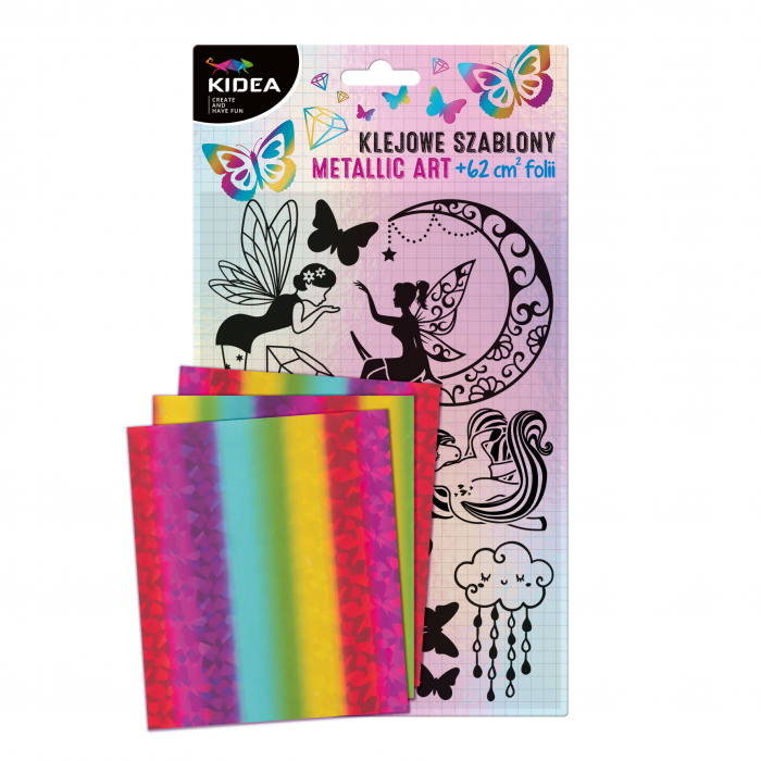 DE SET CREATIV CU STICKERE SI FOLII COLORATE METALIZATE ART MAGIC KIDEA KSMAMKA [1]