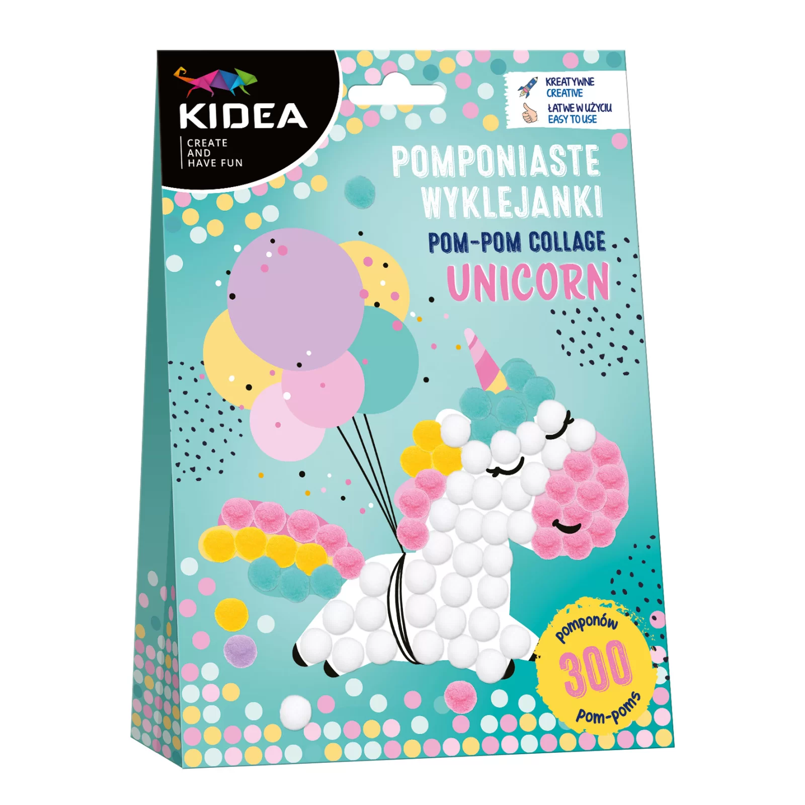 SET CREATIV CU STICKERE SI POMPOM UNICORN SI PISICUTA KIDEA POWUKA [1]