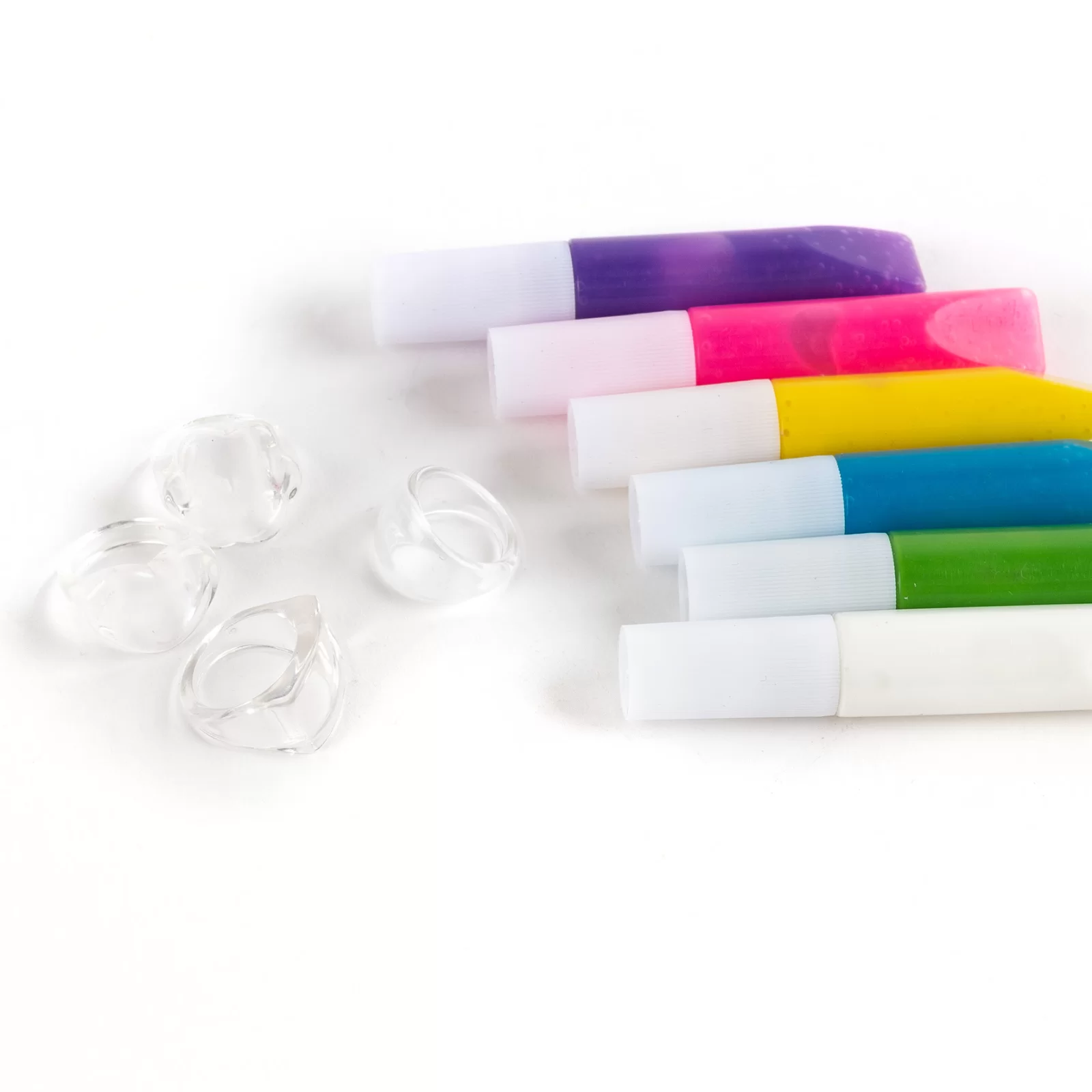 SET CREATIV INELE DECORATIVE , SABLON, 4 INELE, 6 CULORI GEL 3D, KIDEA PSDOKA [11]