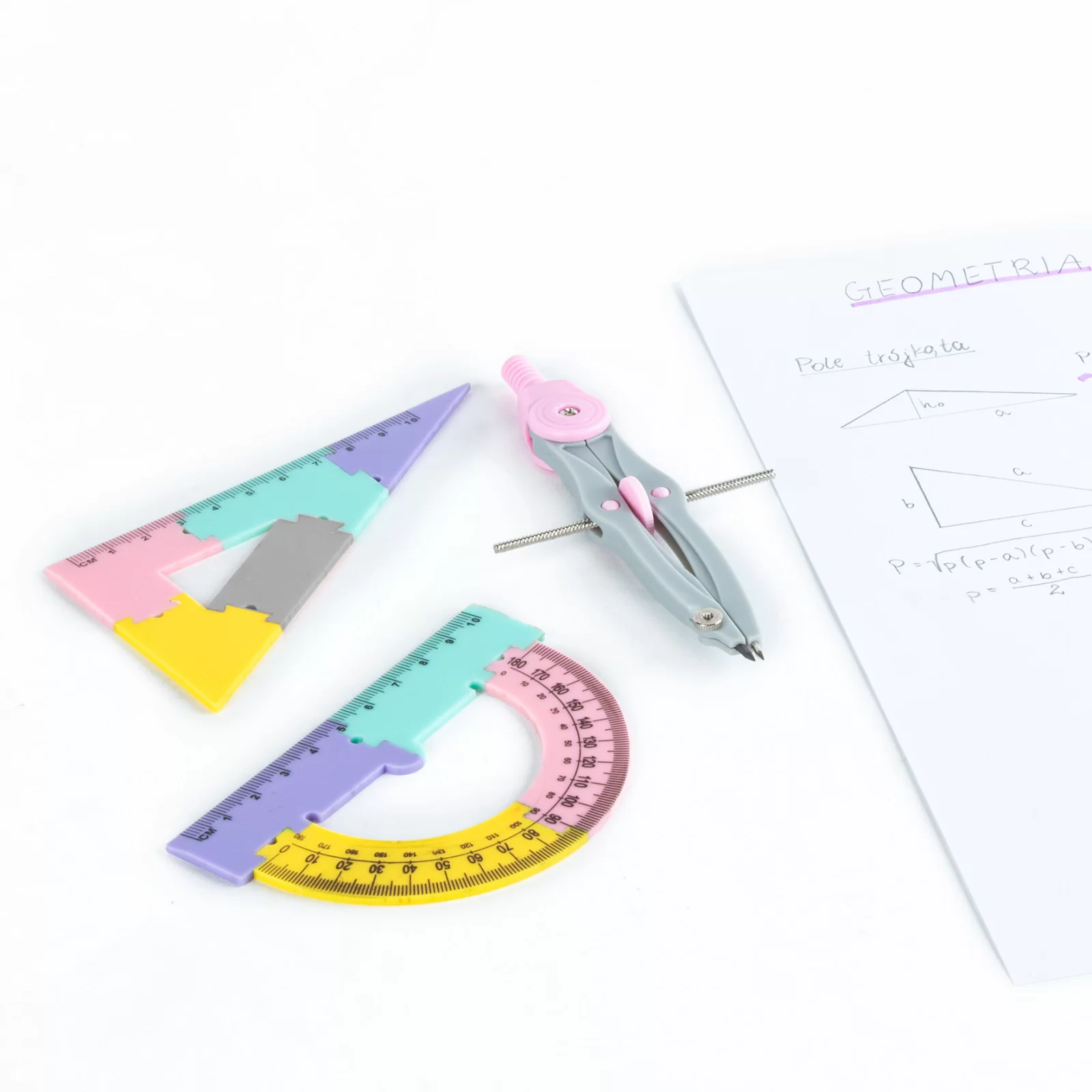 DE SET GEOMETRIE 4 PIESE PUZZLE MULTICOLOR KIDEA ZGPB20CM4KA [2]