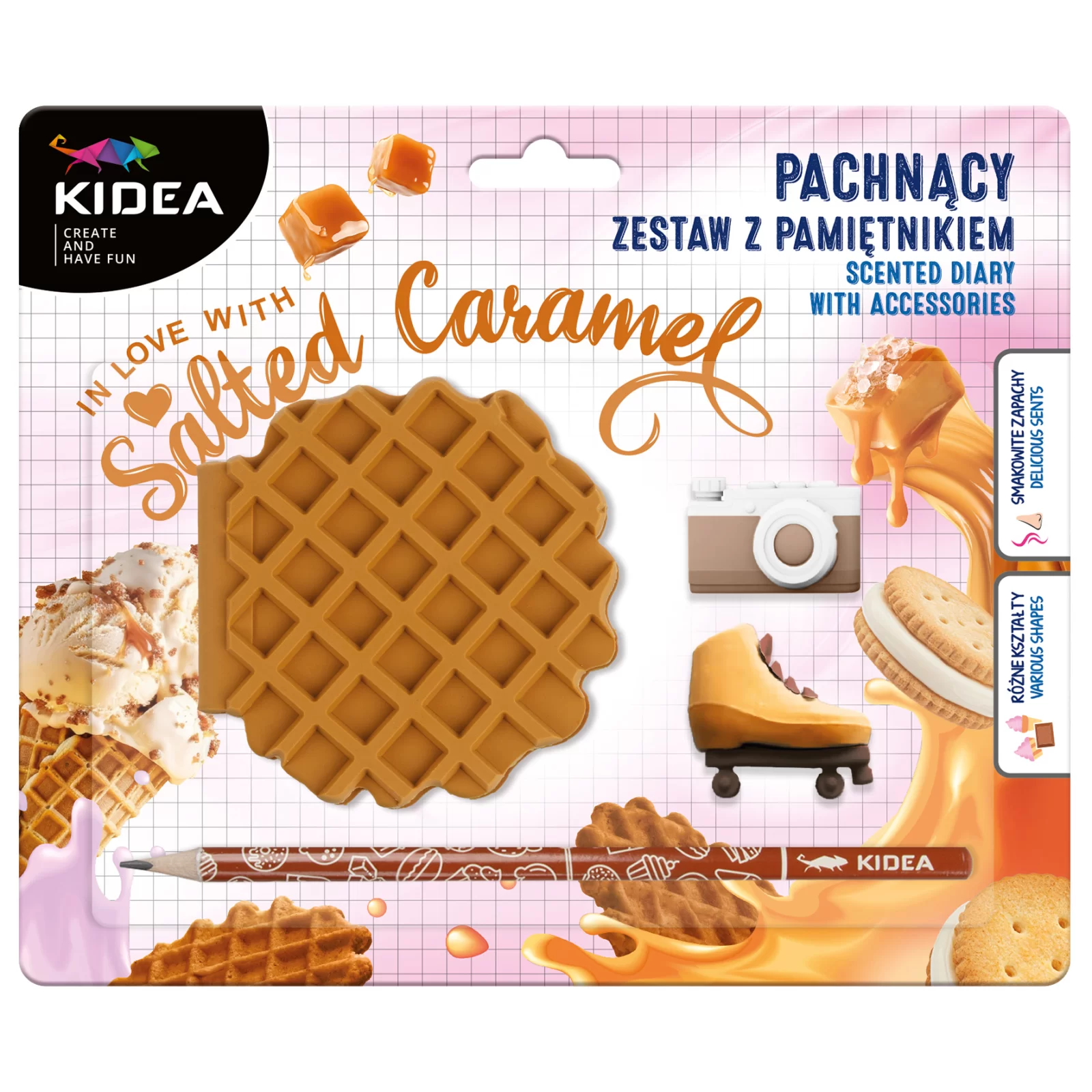 DE SET SCOALA 4 PIESE, PARFUMAT CARAMEL  KIDEA PPAGKA [2]