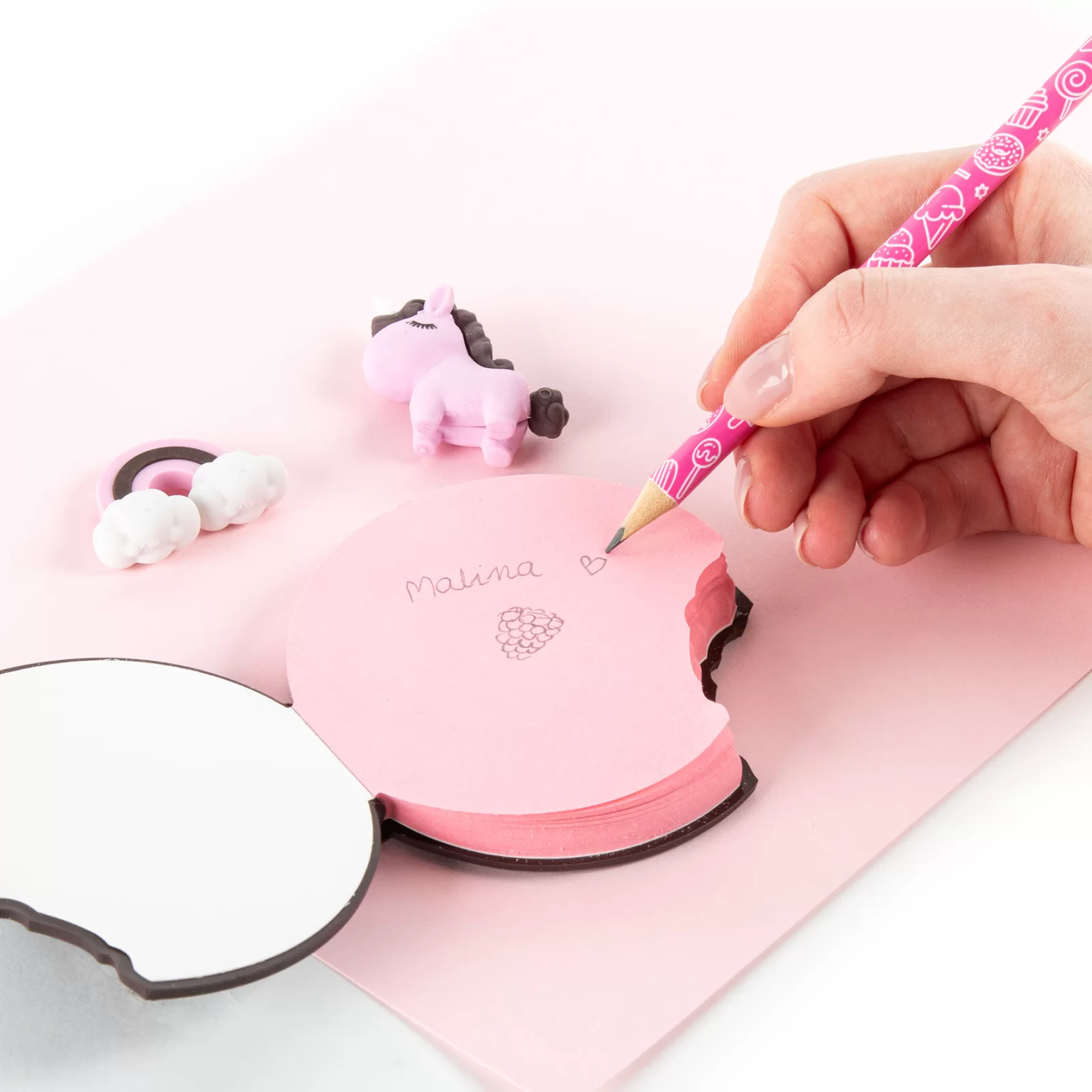 DE SET SCOALA 4 PIESE, PARFUMAT ZMEURA KIDEA PPAWKKA [4]