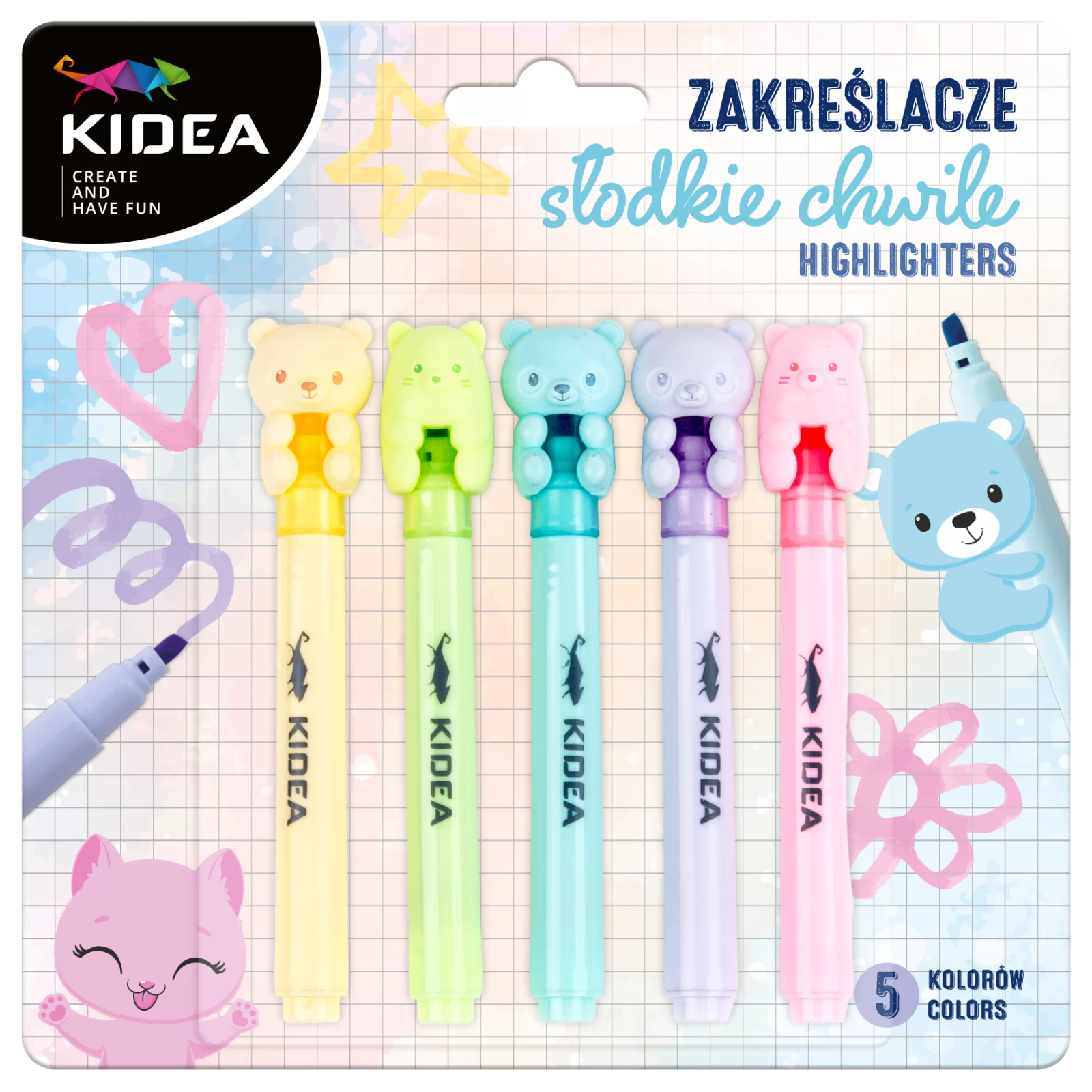 DE TEXTMARKER 5 CULORI/SET URSULET KIDEA ZASC5KKA [1]