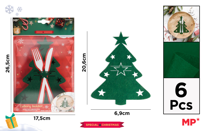 DECORATIUNE CRACIUN PT TACAMURI IPB BRADUT PASLA 20.6CM CH57049-1 [1]