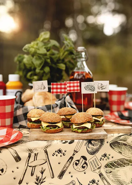 Set 12 Decoratiuni Lemn Barbeque 15cm FDP1 [4]