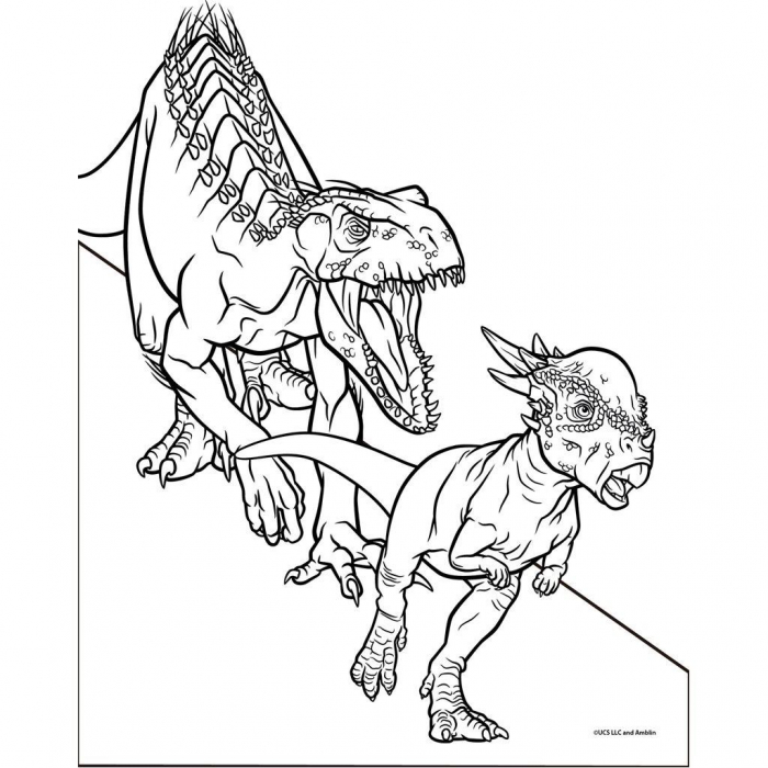 DIA CARTE COLORAT 24F CU STICKERE SI 6 MINI MARKERE JURASSIC WORLD 570967 [6]