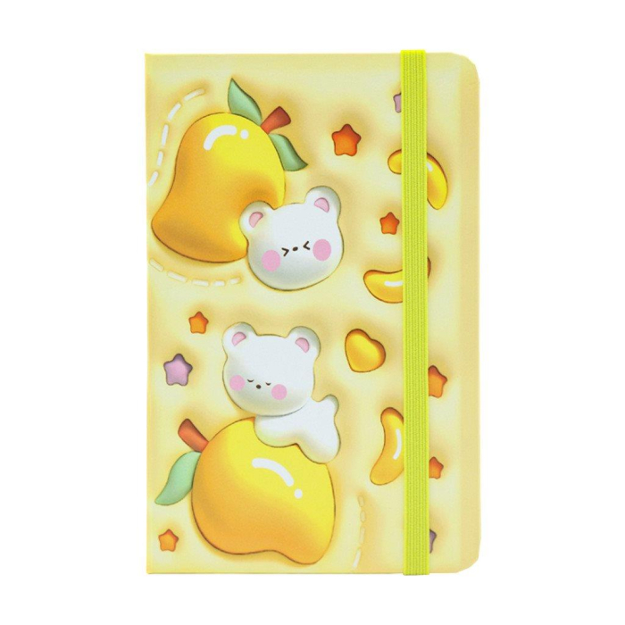 NOTES A6 80 FILE, COPERTA CU MODELE 3D PANDA, CU ELASTIC, TESORO 582366 [5]