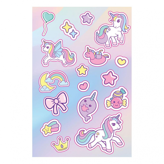 DIA SET CADOU MUST, JURNAL, 3 PIXURI, STICKERE, PAIETE SI LIPICI UNICORN 585619 [4]