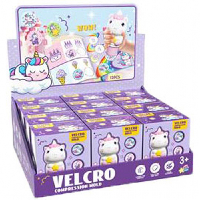 DIA STAMPILA CU STICKERE, CUTIE,100 BUC, 10x6x11.8CM UNICORN LUNA TOYS 623002 [1]