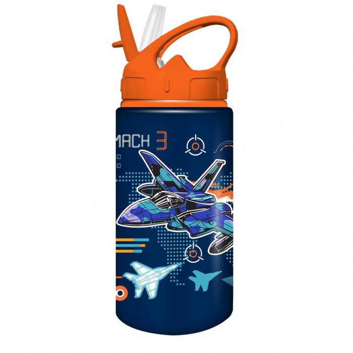 DIA STICLA APA ALUMINIU 500ML MUST CU PAI 7X19.5CM 4 MODELE 585689 [2]