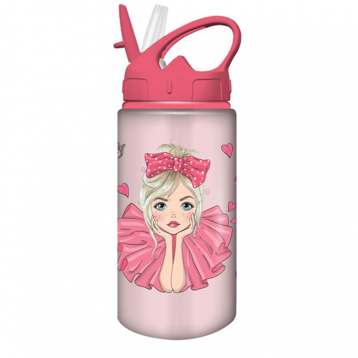 DIA STICLA APA ALUMINIU 500ML MUST CU PAI 7X21.5CM 4 MODELE 586450 [3]