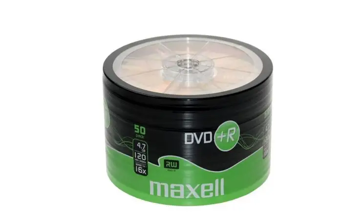DVD MAXELL 50/SET DVD+R 4.7GB 120 MINUTE 275736.40.TE [2]