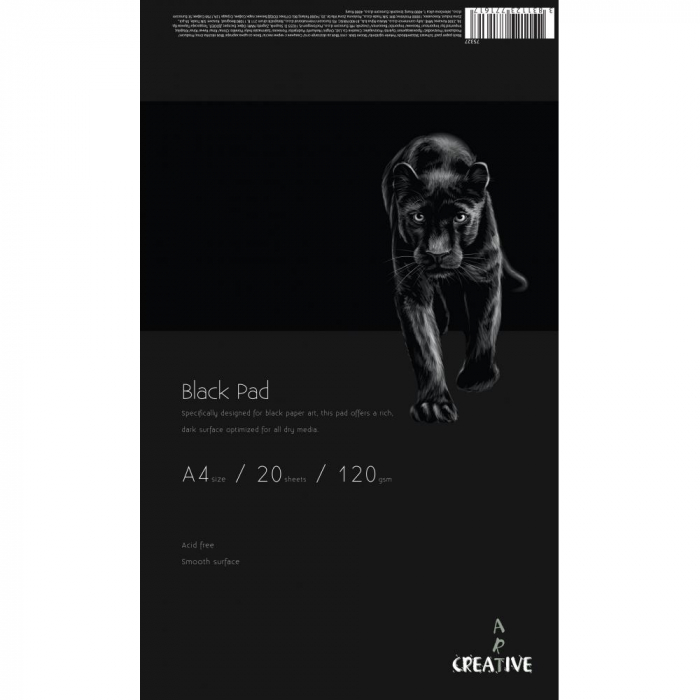EU BLOC SCHITE ART CREATIVE BLACK A4 120G 20 FILE 75327 [1]