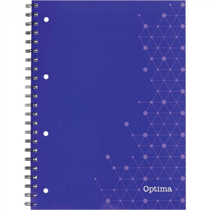 EU CAIET A4 70F LINII CU SPIRA SI PERFORATII CULORI ASORTATE 21393 [4]