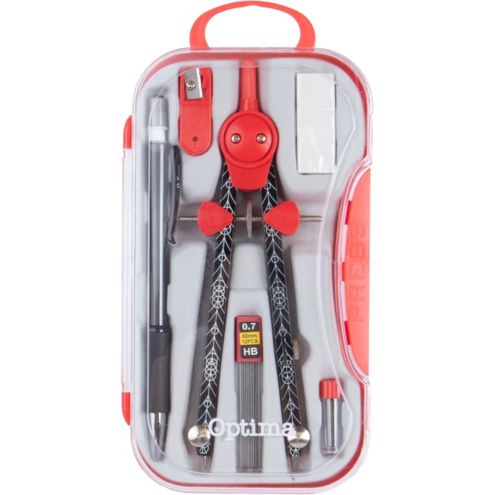 COMPAS 7 PIESE ROSU 100062 [1]