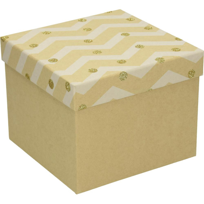 CUTIE CADOU CRACIUN 16*16*13CM KRAFT 75009 [2]